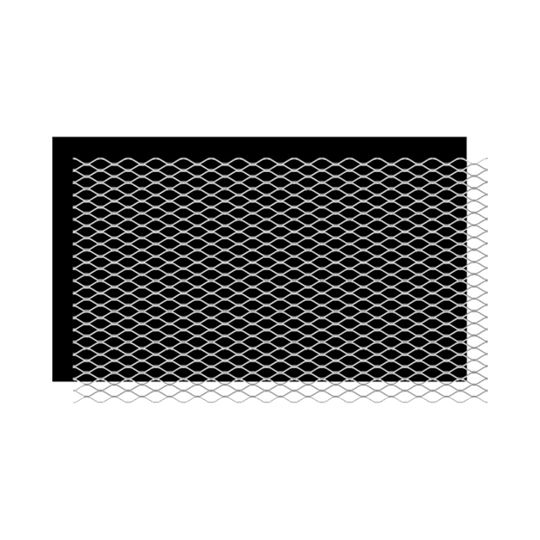 Clark Dietrich Building Systems 27" x 97" Galvanized Self-Furred V-Groove Wire Lath with Asphalt Paper-Backing - 3.4 Lbs.
