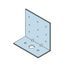CEMCO 1-1/2" x 3-1/4" x 4" 12 Gauge Rigid Clip Connector for 3-5/8" Stud