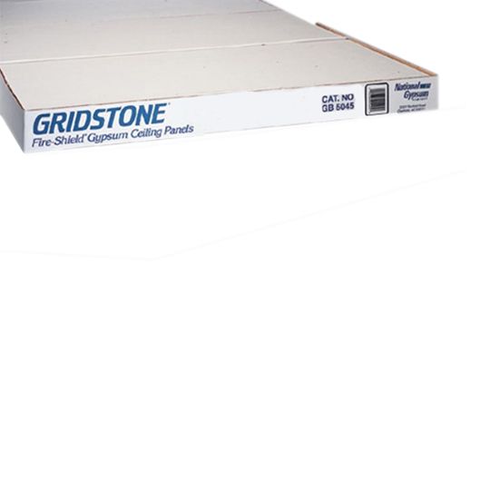 National Gypsum 1/2" x 2' x 2' Gold Bond&reg; Gridstone&reg; Gypsum Ceiling Panel - 16 Sq. Ft. Carton