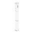 Von Duprin 7'6" KR4954 Key Removable Steel Mullion
