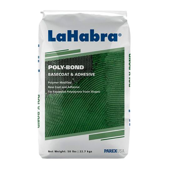 Parex USA LaHabra Poly-Bond Basecoat & Adhesive Coarse - 50 Lb. Bag