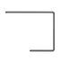 Armstrong 1-1/2" x 2" x 8' MetalWorks™ Snap-In Box Molding - 80...
