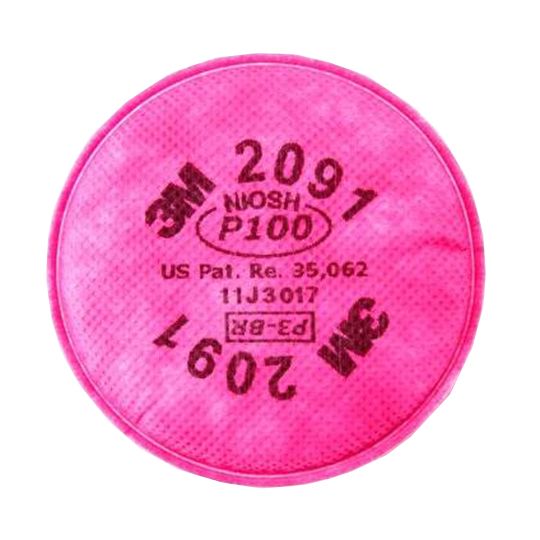 3M 2091P2-DC P100 Particle Filter - Pack of 2