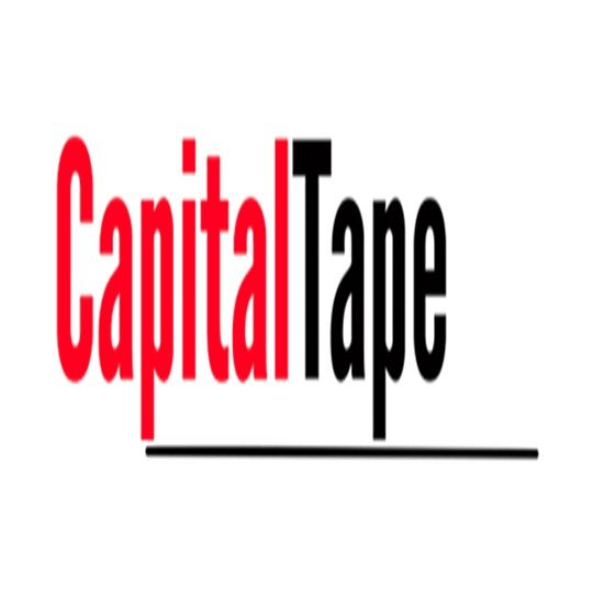 Capital Tape Company 1/8" x 3/8" x 75' V1526 Medium Density PVC Foam Compressible Glazing Tape with Plastic Liner, Double-Sided Black