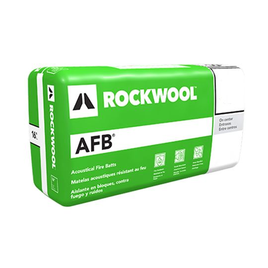 Rockwool 3.5" x 2' x 4' AFB&reg; Batt Insulation - 64 Sq. Ft. Bag