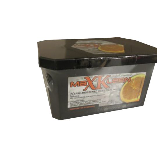 C&R Manufacturing MaxKleen Wipes - Box of 70 Orange