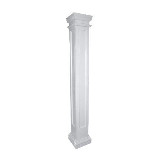 HB&G Building Products 8" x 8" Square Recessed Panel PermaLite&reg; Column