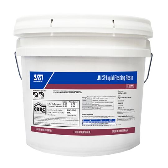 Johns Manville SP Liquid Flashing Resin 1 Gallon Pail Highly Reflective White