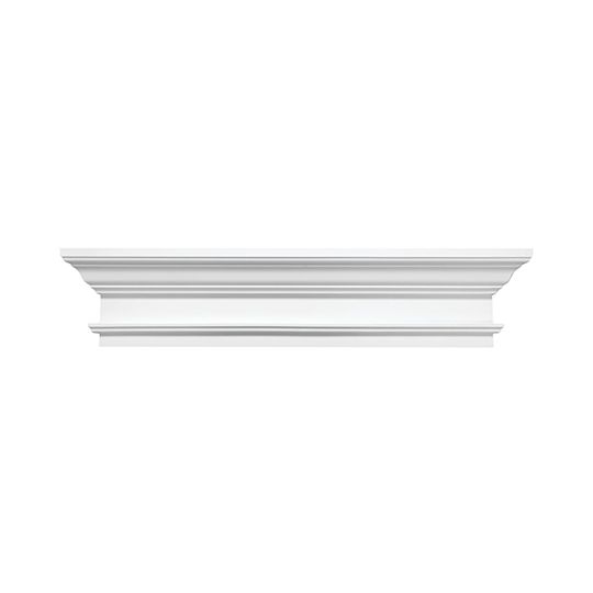 Fypon Molded Millwork 9" x 74" Classic Crosshead with Trim Strip - Smooth