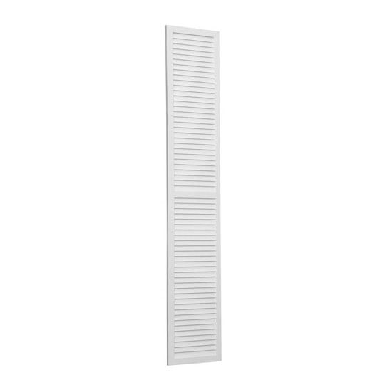 16" x 60" Louvered Shutters with Center Rail Pair