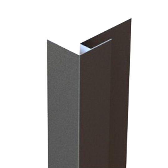 Quality Edge VESTA&trade; Outside Corner Post with Single Nail Flange Silver Lining