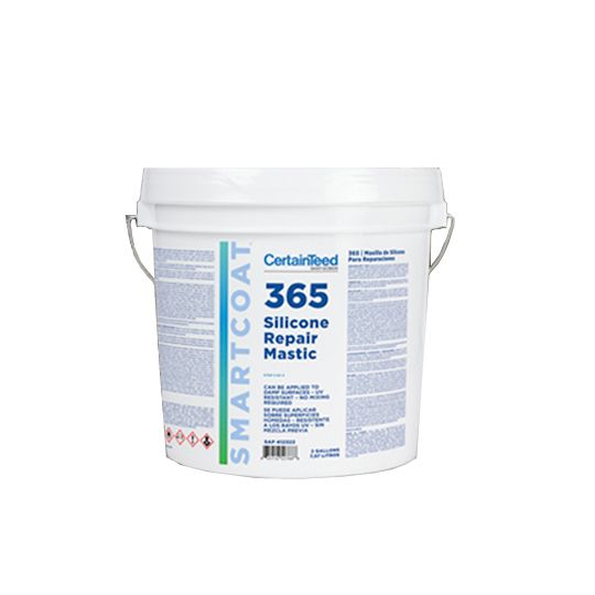CertainTeed Roofing SMARTCOAT&trade; 365 Silicone Repair Mastic - 2 Gallon Pail Light Grey