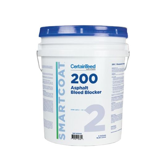 CertainTeed Roofing SMARTCOAT&trade; 200 Asphalt Bleed Blocker - 5 Gallon Pail Light Grey