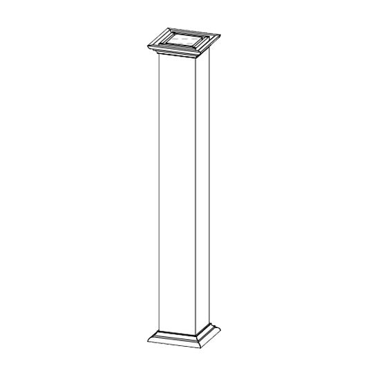 61/2" x 120" INTEX Easy Wrap Free Foam Column with Cap & Base