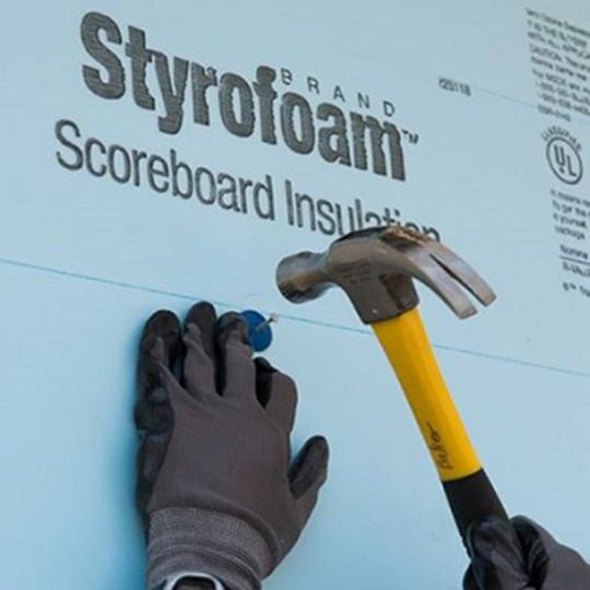 DuPont 3" 48" x 96" Styrofoam&trade; Brand Scoreboard 25PSI XPS Foam Insulation