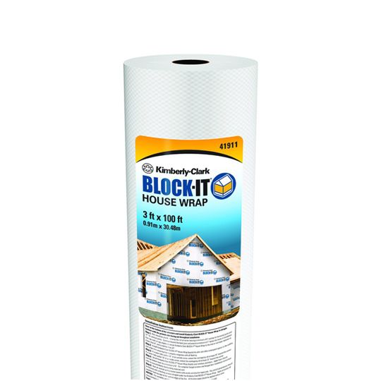 Wolf Home Products 3' x 100' BLOCK-IT House Wrap