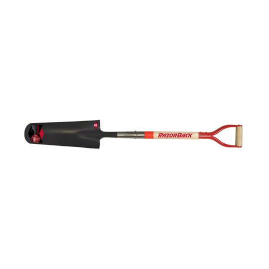 AMES 16" Drain Spade with Wood Handle and D-Grip