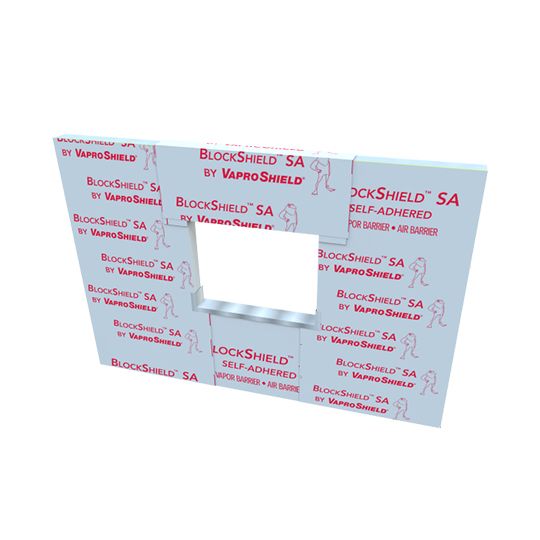 Vaproshield 59" x 100' BlockShield&trade; SA Air/Water/Vapor Barrier Membrane White