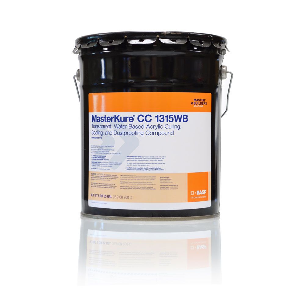 Sika MasterKure CC 1315WB Curing, Sealing and Dustproofing Compound - 5 Gallon Pail