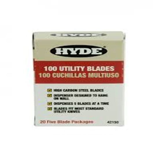 Hyde Tools 42101 Utility Knife Blades - 100/Box