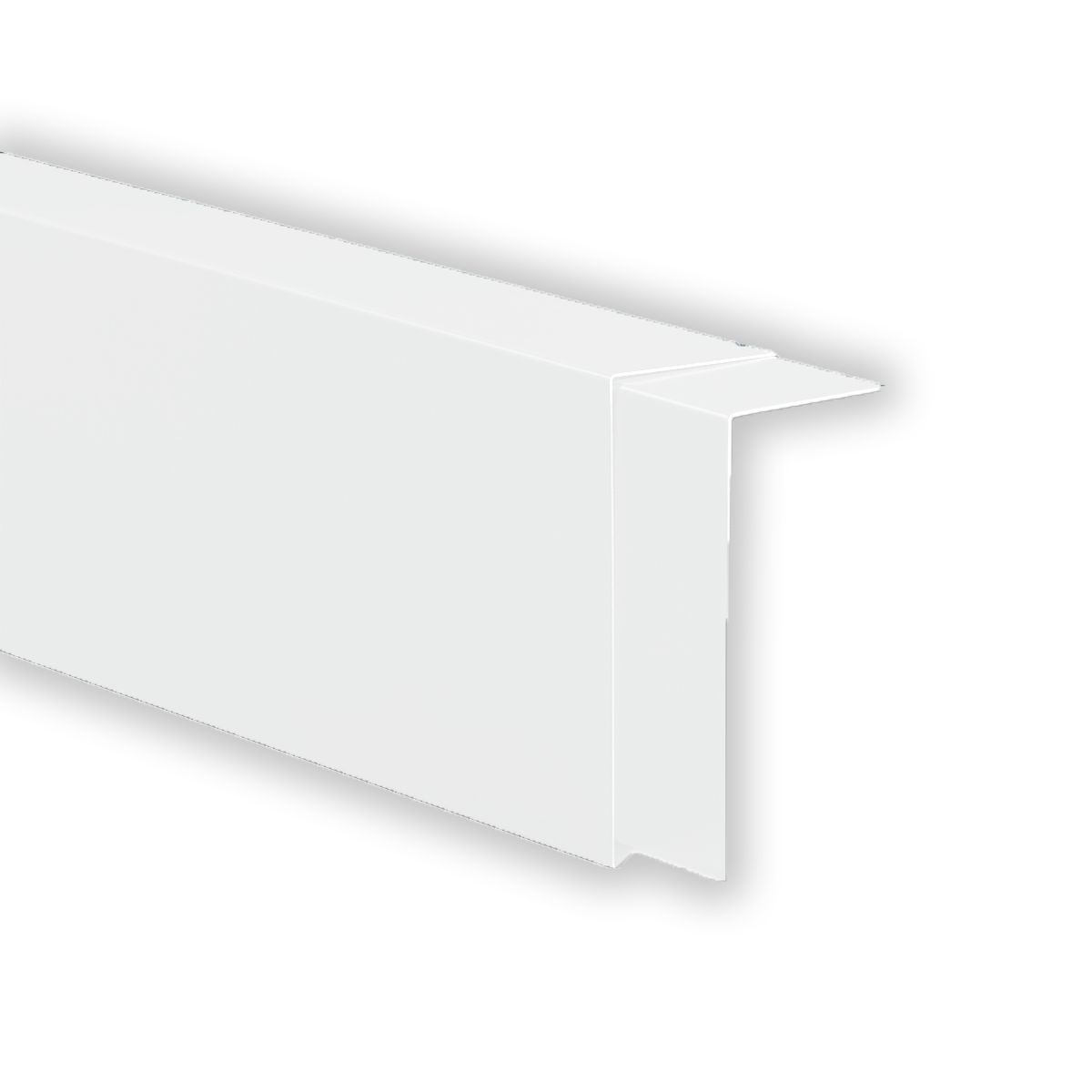 TRI-BUILT .040" 7-3/4" x 12' Aluminum Fascia Straight Length Cover Bone White