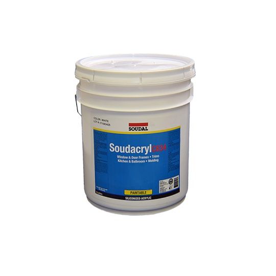 Soudal Soudacryl C834 Latex Acrylic - White - 5 Gallon Pail